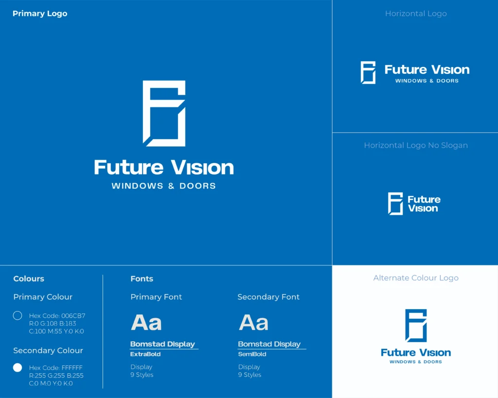 Go-to-market strategy Toronto: Future Vision Windows & Doors brand identity by Marketeller