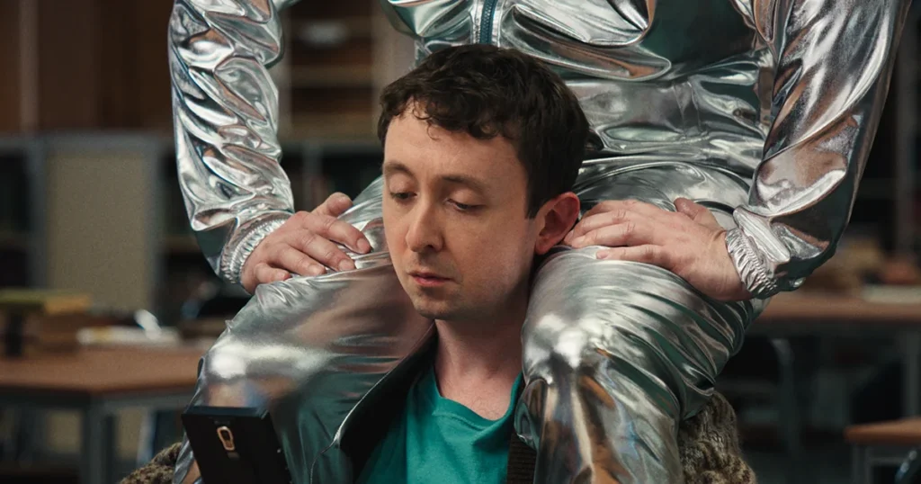 Apple's 'Clingers' campaign visualizing online trackers as chrome-suited characters