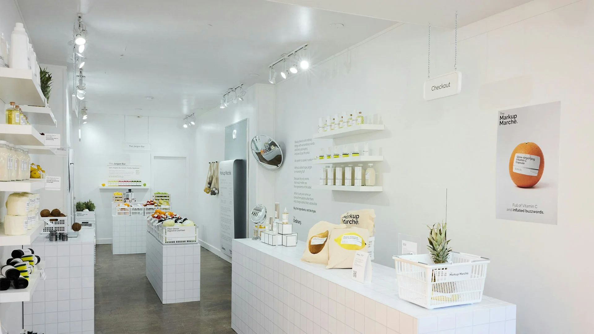 The Ordinary Markup Marche Toronto pop-up storefront on Queen Street West